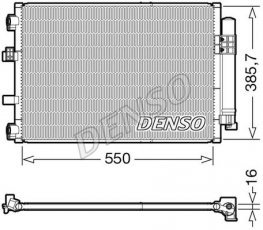 Купити DCN10043 DENSO Радіатор кондиціонера Ford
