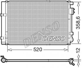 Купити DCN41011 DENSO Радіатор кондиціонера Hyundai