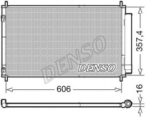 Купити DCN50058 DENSO Радіатор кондиціонера Тойота