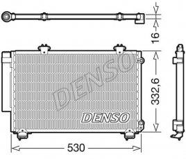 Радиатор кондиционера DCN50060 DENSO фото 1