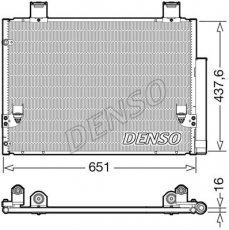 Купити DCN50057 DENSO Радіатор кондиціонера Хайлюкс (2.5, 3.0)