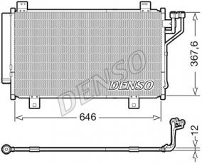 Купити DCN44012 DENSO Радіатор кондиціонера Mazda