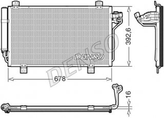 Купити DCN44015 DENSO Радіатор кондиціонера Mazda 3 BM (1.5, 2.0)