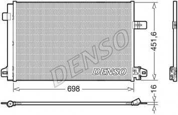 Купить DCN32028 DENSO Радиатор кондиционера Multivan 2.0