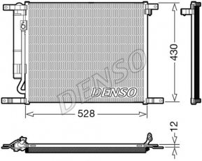 Купить DCN15009 DENSO Радиатор кондиционера Aveo 1.2