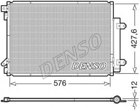 Купити DCN47008 DENSO Радіатор кондиціонера Suzuki SX4 (1.4 T AllGrip, 1.6 DDiS)