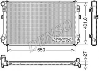 Купить DRM32048 DENSO Радиатор охлаждения двигателя Superb (1.4 TSI, 1.6 TDI, 2.0 TDI)