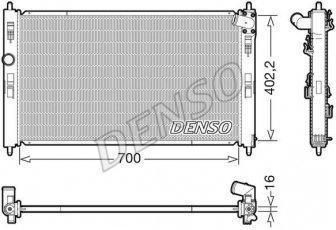 Купить DRM45050 DENSO Радиатор охлаждения двигателя Mitsubishi ASX 1.6