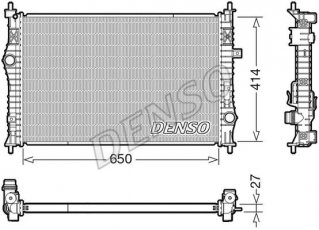 Купить DRM21104 DENSO Радиатор охлаждения двигателя Citroen C4 (1.2, 1.6, 2.0)