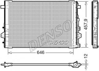 Купить DCN17059 DENSO Радиатор кондиционера ЦЛ Класс СЛА (1.5, 1.6, 1.8, 2.0, 2.1)