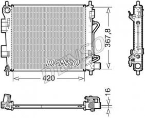 Радиатор охлаждения двигателя DRM41018 DENSO фото 1