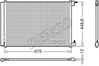 Радіатор кондиціонера DCN17060 DENSO фото 1
