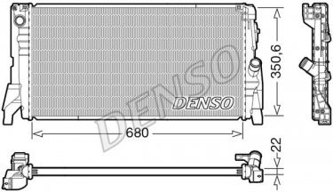 Купити DRM05118 DENSO Радіатор охолодження двигуна Купер 1.2