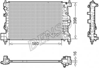 Купить DRM20117 DENSO Радиатор охлаждения двигателя Aveo 1.6