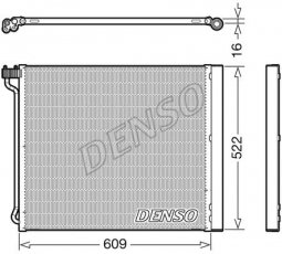 Радиатор кондиционера DCN05034 DENSO фото 1