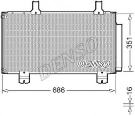 Купити DCN40028 DENSO Радіатор кондиціонера Honda
