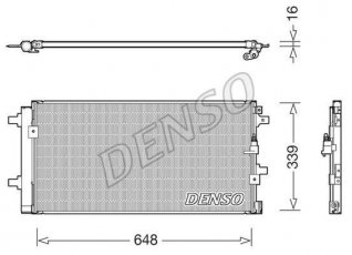 Купити DCN02043 DENSO Радіатор кондиціонера Ауді А5 RS 5 quattro