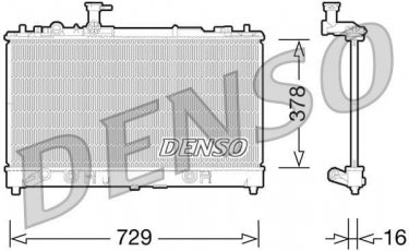Купити DRM44026 DENSO Радіатор охолодження двигуна Мазда 6 (ГГ, ГY) (2.3, 2.3 AWD)