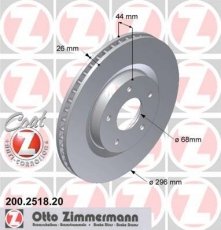 Гальмівний диск 200.2518.20 Zimmermann фото 1