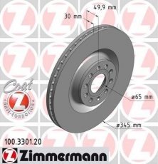 Купить 100.3301.20 Zimmermann Тормозные диски Audi A3 (1.8, 2.0, 3.2)
