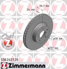 Купить 530.2457.20 Zimmermann Тормозные диски Forester (2.0, 2.5)