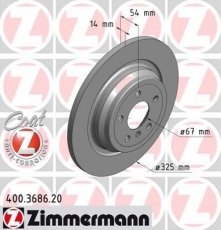 Купити 400.3686.20 Zimmermann Гальмівні диски GL-CLASS GLE (2.1, 3.0)