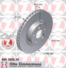 Тормозной диск 400.3659.20 Zimmermann фото 1
