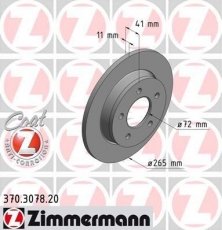 Тормозной диск 370.3078.20 Zimmermann фото 1