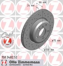 Гальмівний диск 150.3482.52 Zimmermann фото 1