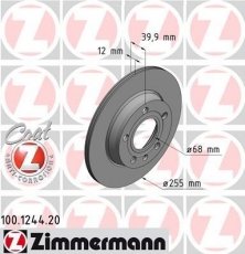 Тормозной диск 100.1244.20 Zimmermann фото 1