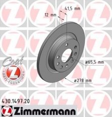 Купить 430.1497.20 Zimmermann Тормозные диски Крома (1.8 16V, 1.9 D Multijet, 2.2 16V)