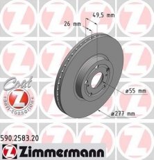 Купить 590.2583.20 Zimmermann Тормозные диски Avensis T25 (1.6 VVT-i, 1.8)