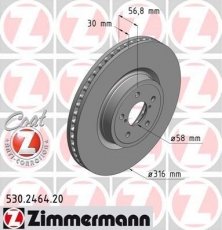Гальмівний диск 530.2464.20 Zimmermann фото 1