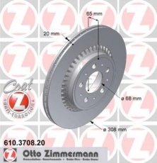 Тормозной диск 610.3708.20 Zimmermann фото 1