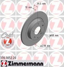 Купить 370.3052.20 Zimmermann Тормозные диски Мазда 6 ГJ (2.0, 2.2, 2.5)