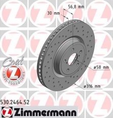 Купить 530.2464.52 Zimmermann Тормозные диски Forester 2.0