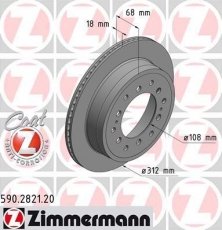 Купить 590.2821.20 Zimmermann Тормозные диски Land Cruiser (150, Prado) (3.0 D-4D, 4.0 V6 VVT-i)