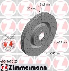Купить 400.3698.20 Zimmermann Тормозные диски GL-CLASS (ГЛЕ, ГЛS) (3.0, 4.7, 5.5)