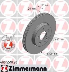 Тормозной диск 400.5510.20 Zimmermann фото 1