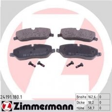Тормозная колодка 24191.180.1 Zimmermann – подготовлено для датчика износа колодок фото 1