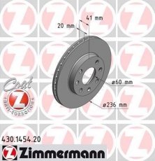 Купить 430.1454.20 Zimmermann Тормозные диски Ланос (1.4, 1.4 Lanos, 1.5)