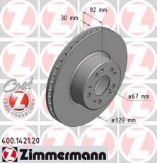 Тормозной диск 400.1421.20 Zimmermann фото 1
