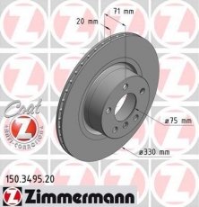 Купить 150.3495.20 Zimmermann Тормозные диски BMW X4 F26 (2.0, 3.0)