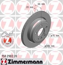 Купити 150.2902.20 Zimmermann Гальмівні диски 4-series (F32, F33, F36) (1.5, 2.0)