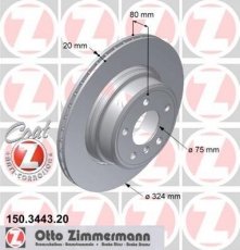 Тормозной диск 150.3443.20 Zimmermann фото 1