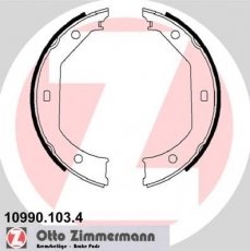 Купить 10990.103.4 Zimmermann Тормозные колодки задние 4-series (F32, F33, F36) (1.5, 2.0, 3.0) 