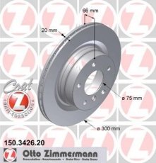 Купити 150.3426.20 Zimmermann Гальмівні диски БМВ Е81 (1.6, 2.0)