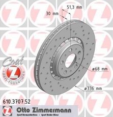Гальмівний диск 610.3707.52 Zimmermann фото 1