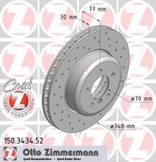 Купити 150.3434.52 Zimmermann Гальмівні диски БМВ Е60 (Е60, Е61) (3.0, 4.0, 4.4, 4.8)