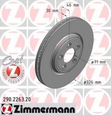 Купить 290.2263.20 Zimmermann Тормозные диски С Тайп (2.5, 2.7, 3.0, 4.0, 4.2)